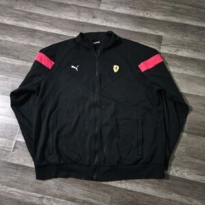 Puma x Ferrari Scuderia Black & Red Zip Up Jacket